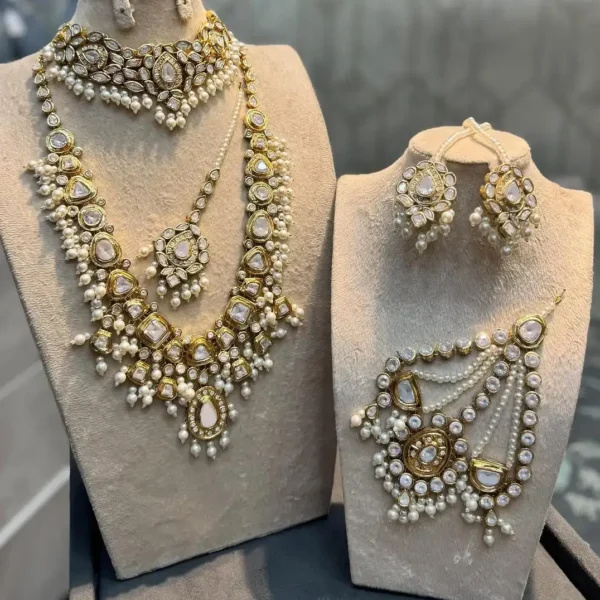 Handmade Kundan bridal jewellery online Pakistan