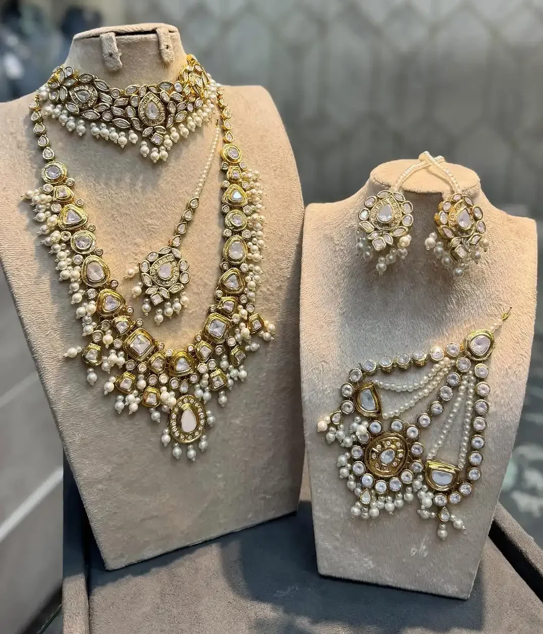 Handmade Kundan bridal jewellery online Pakistan