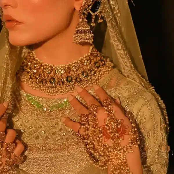 Elegant Nikkah outfit with Jewelry for Your Nikkah